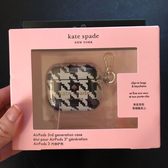 NWT Kate Spade New York AirPods 3rd Generation with Clip - Picture 2 of 8
